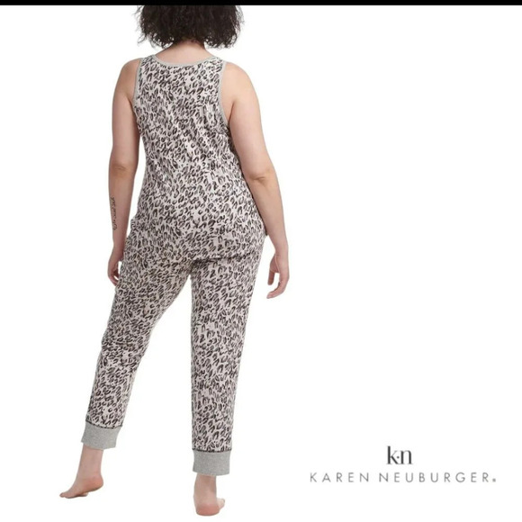 Karen Neuburger | Live Love Lounge 3-Piece Lounge Set | Gray Leopard | NWOT - Picture 2 of 6